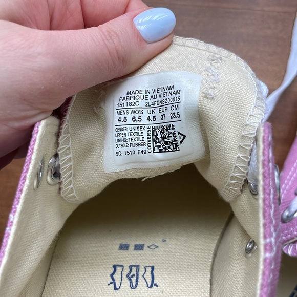 Converse All Star Low Top Violet Sneakers - Picture 9 of 9